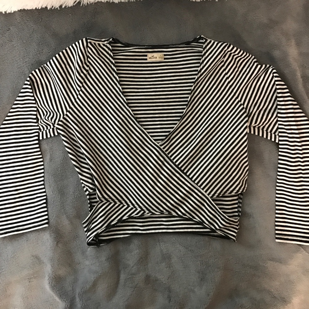Long sleeve Wrap Top