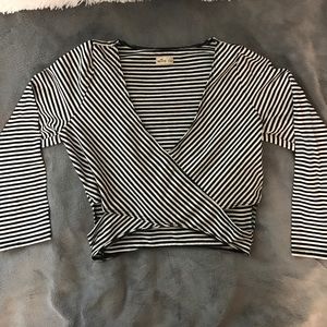 Long sleeve Wrap Top