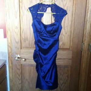 Royal blue fancy dress