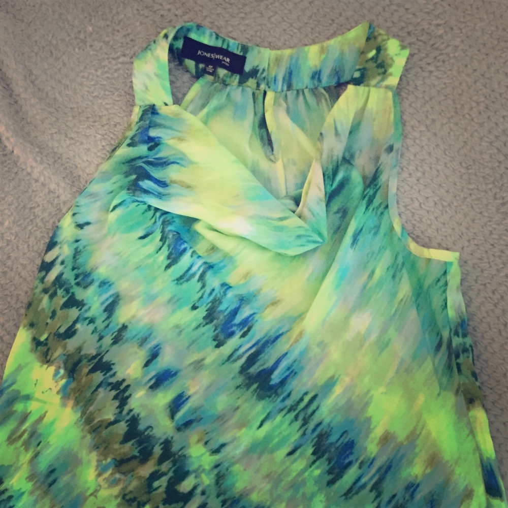 Green Tie Dye blouse