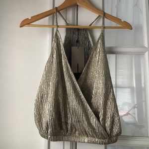 Zara gold top!