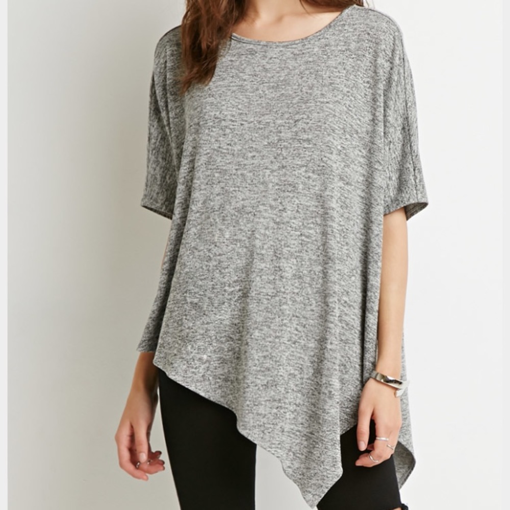 Asymmetrical hem top