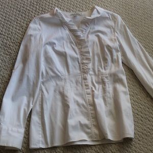 White banana republic blouse