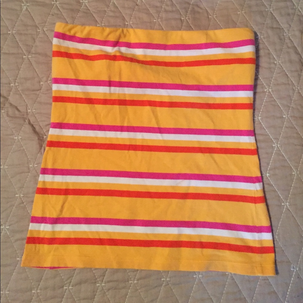 Banana Republic strapless cotton shirt.