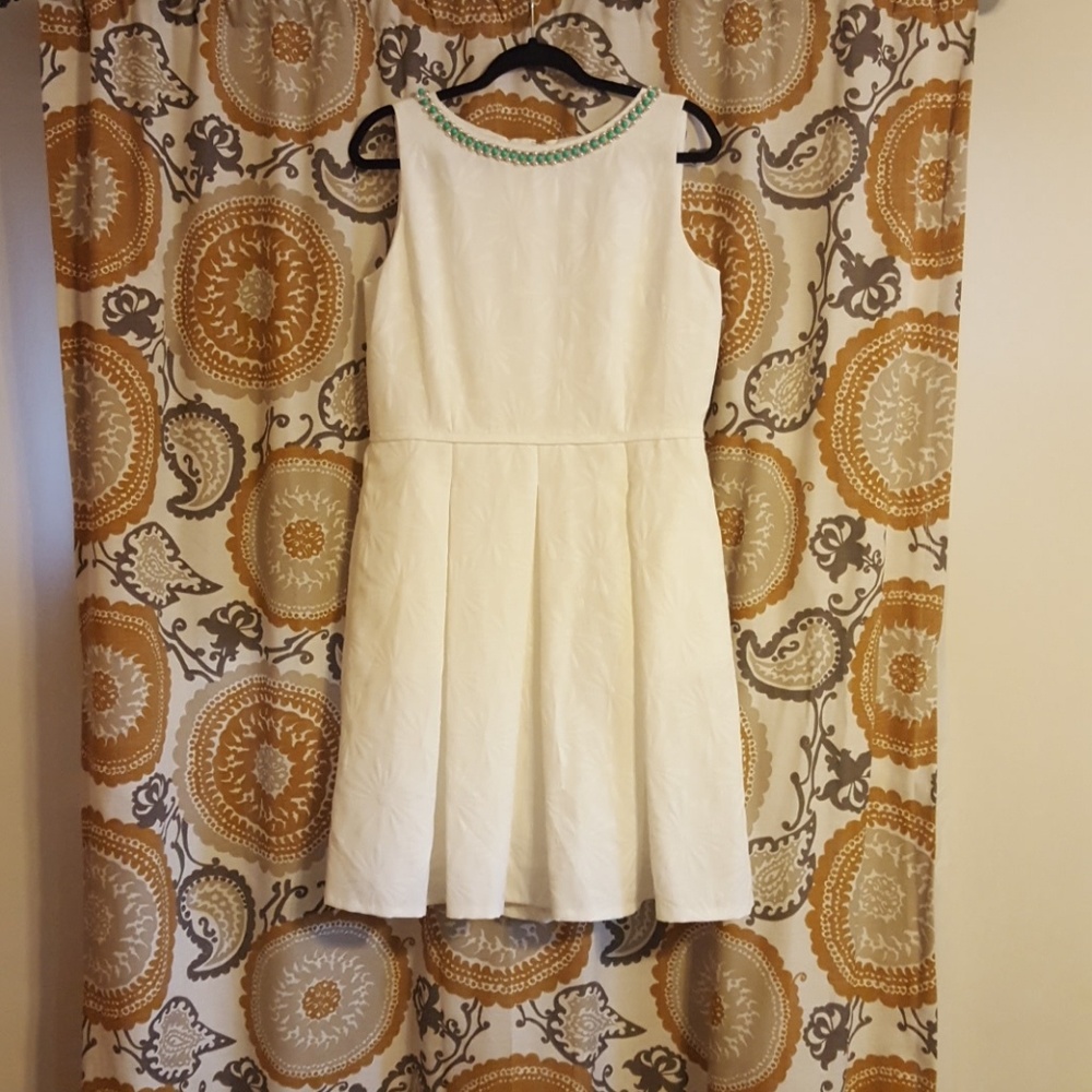 FINAL DROP NWT Summer Cocktail Beaded White Dress