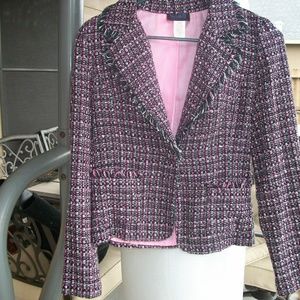 Pink tweed blazer
