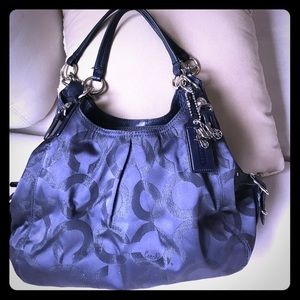 Navy blue Coach purse