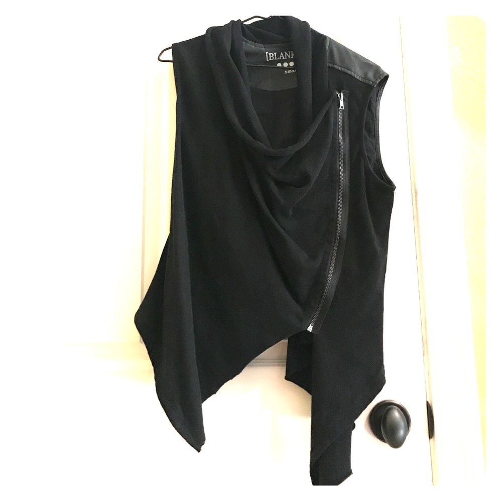 BLANKNYC asymmetrical zipper top