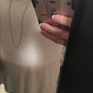 14kt YG 37.5" long, Thin womens rope chain