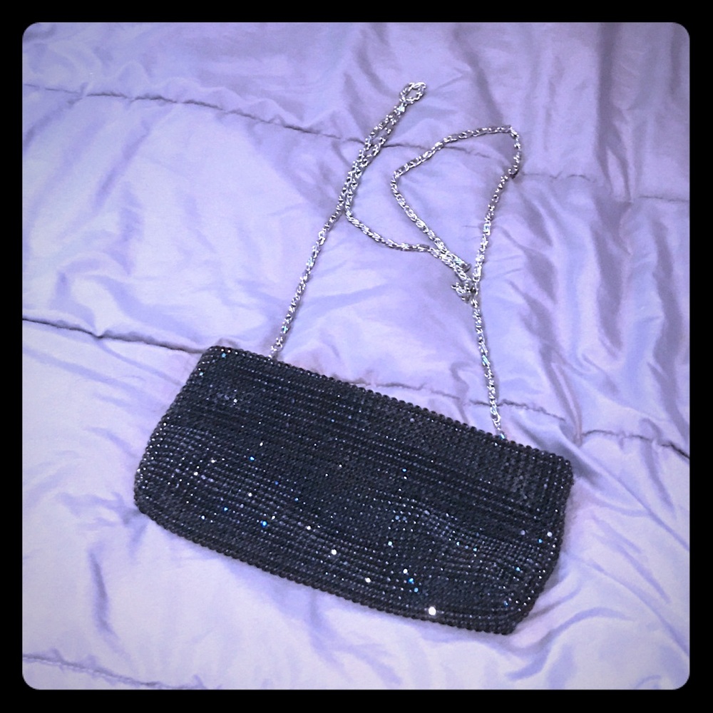 Marciano bag w/ black rhinestones
