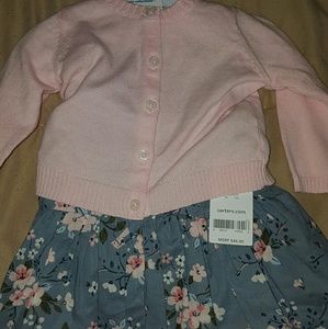 Baby girl dress  with cardigan