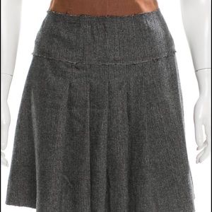 Dolce & Gabbana Glen plaid pleated skirt