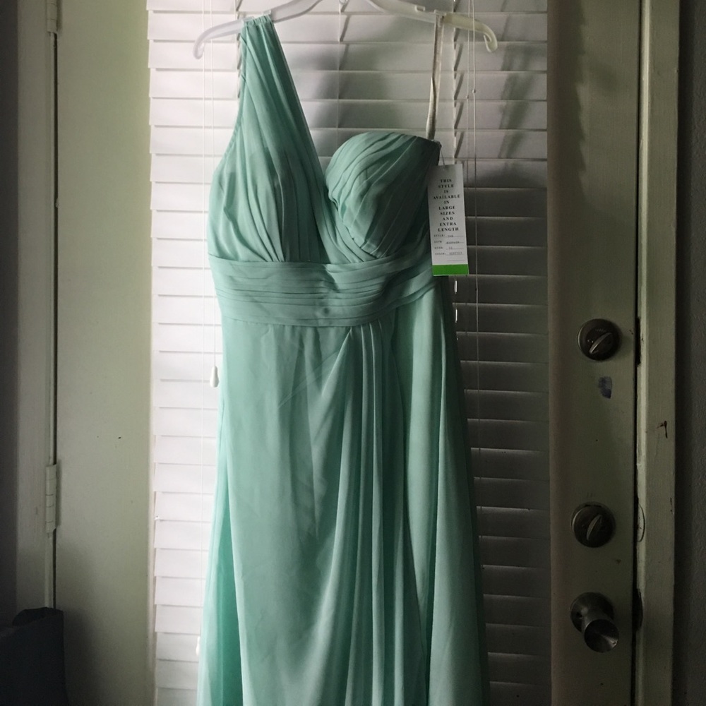 Bill Levkoff Mint Bridesmaid Dress size 12 NWT