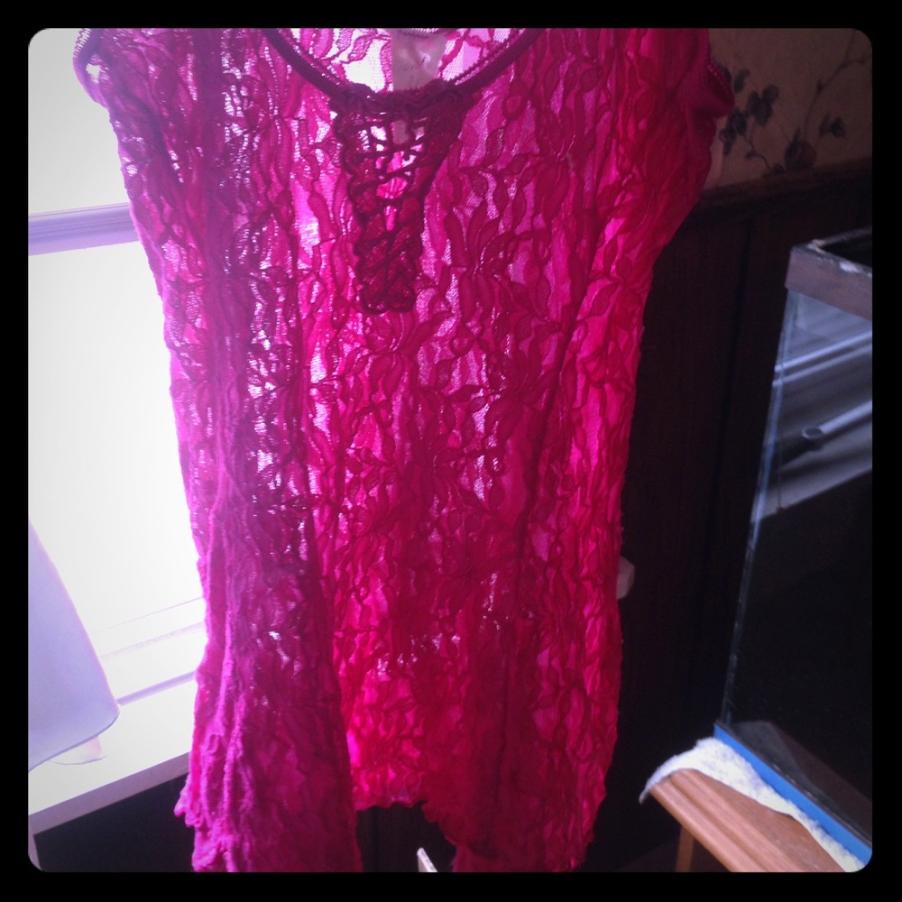 Sweater short sleeve 2. Lingerie too. Sweater blue