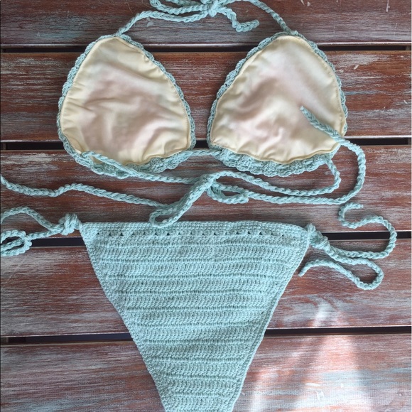 Hand crochet string bikini, crochet bikini, bikini - Picture 3 of 4