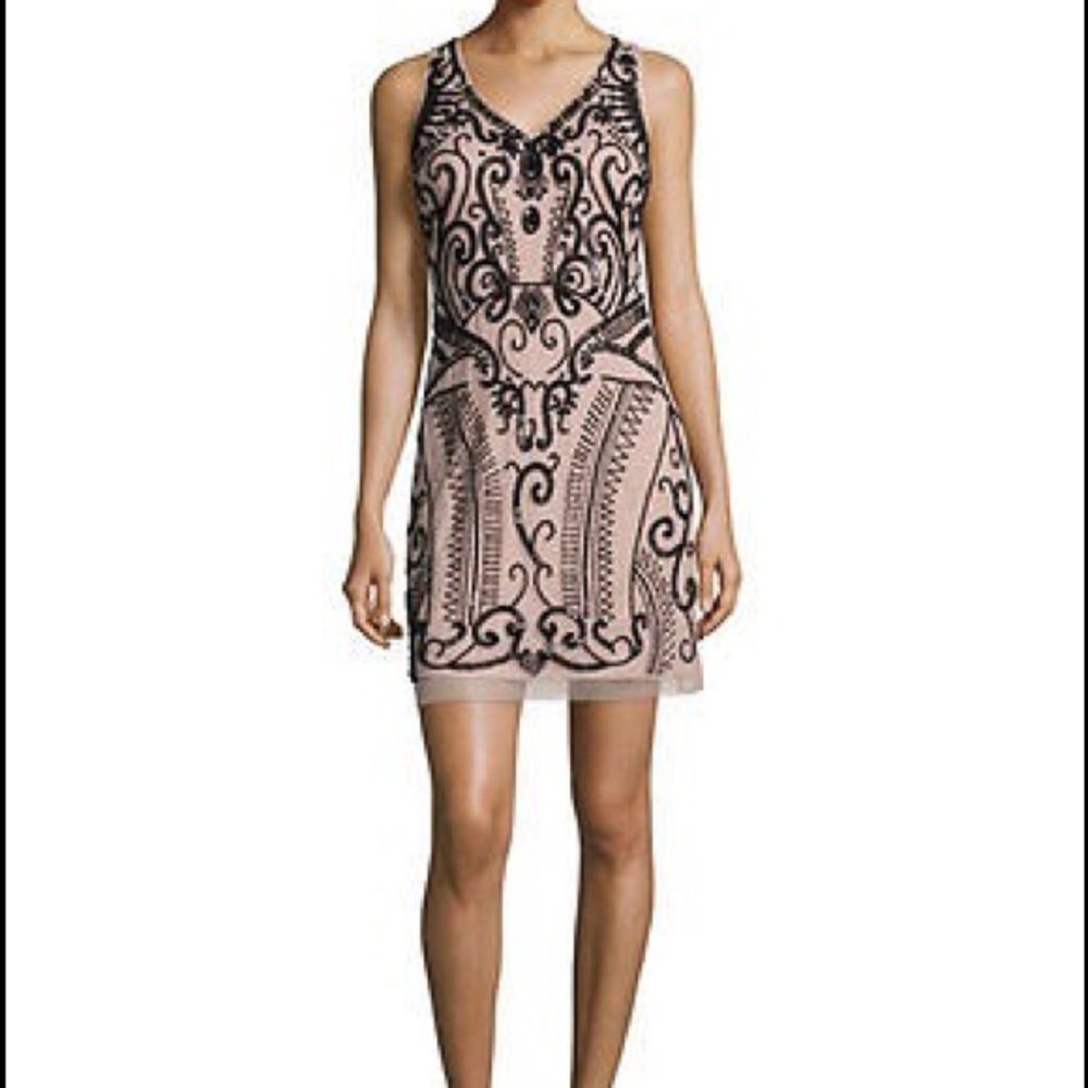Aidan Mattox Embellished Cocktail Dress