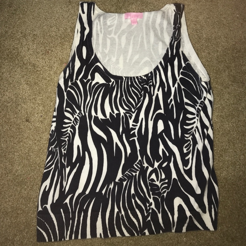 Lilly Pulitzer zebra tank top