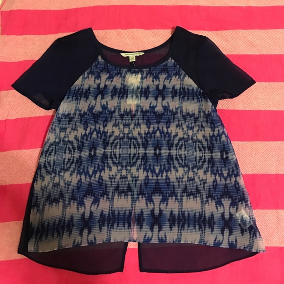 American Eagle Blue Blouse - Picture 2 of 8