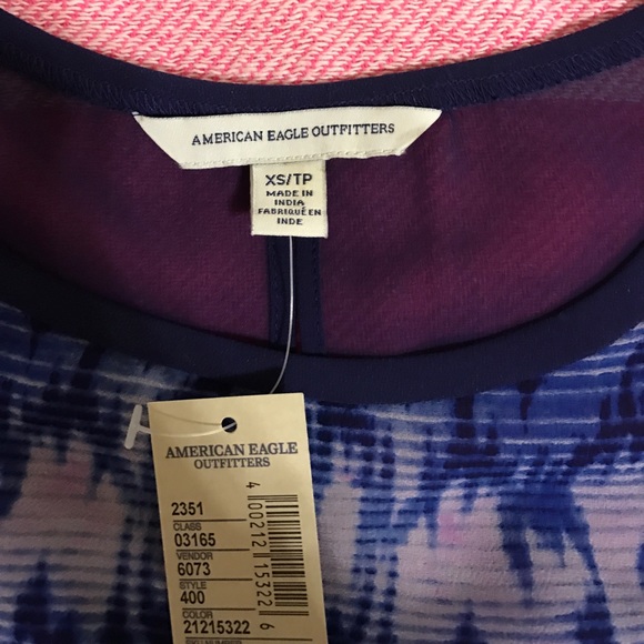 American Eagle Blue Blouse - Picture 4 of 8