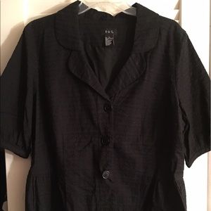 XL Black Lightweight Peplum Jacket