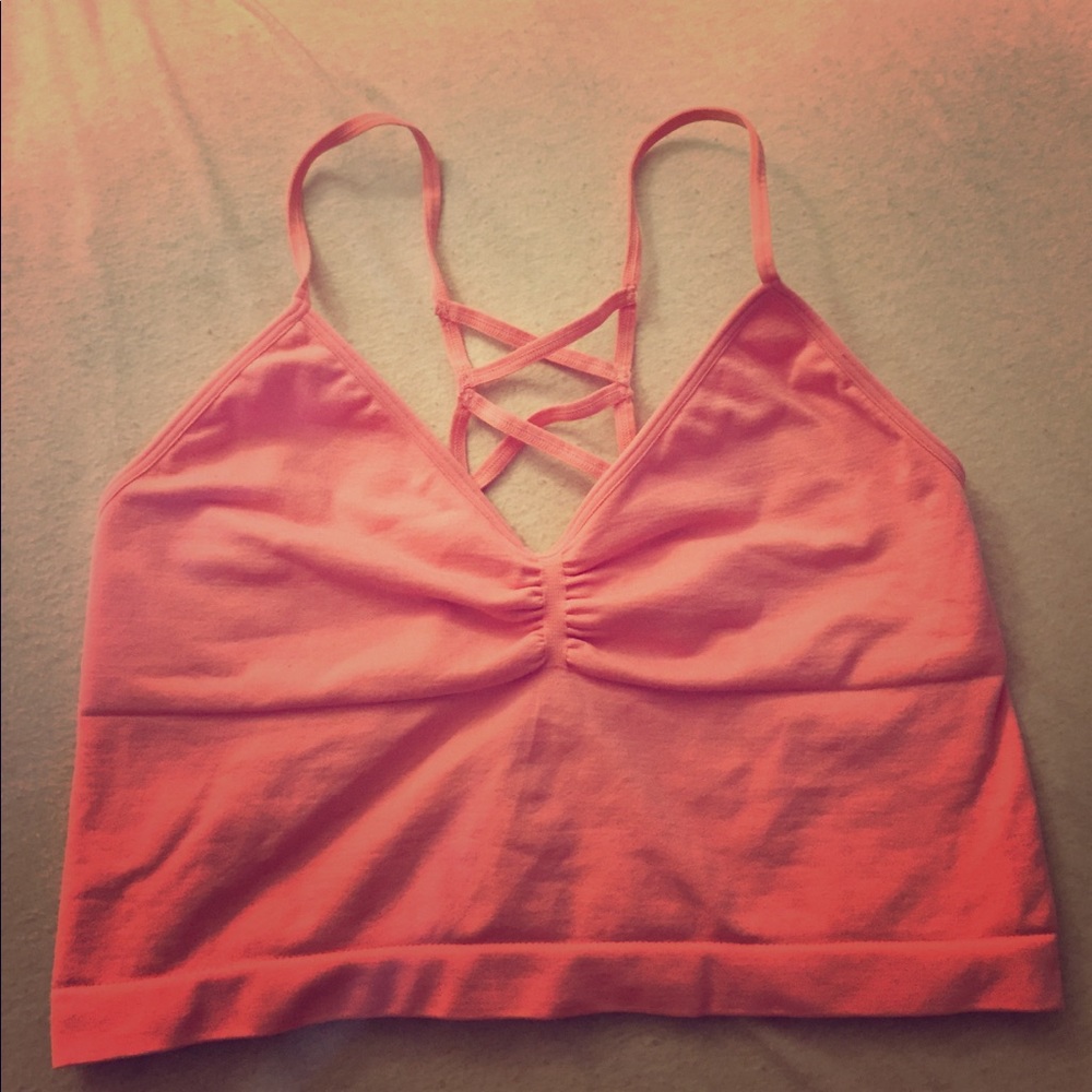 Pink Forever 21 crop top/bralette