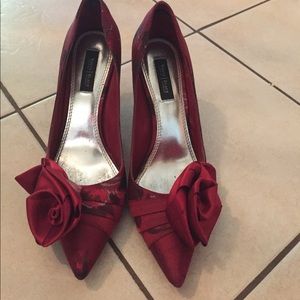 White House black market cranberry red high heels