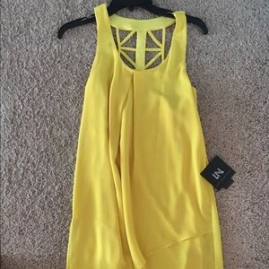 Yellow short sundress!
