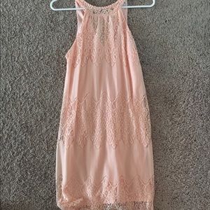 Blush pink short dress!