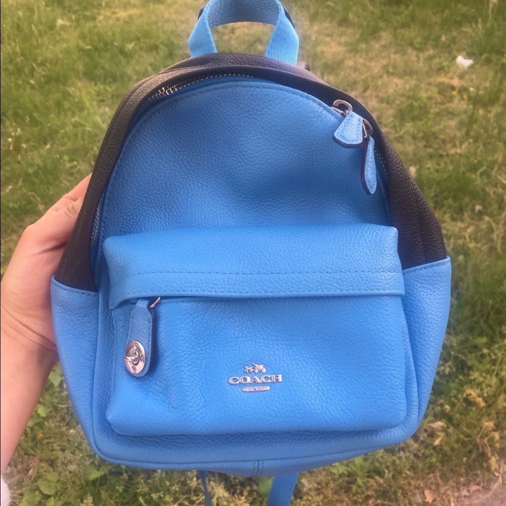 Coach Mini Campus Backpack in Bicolor Leather