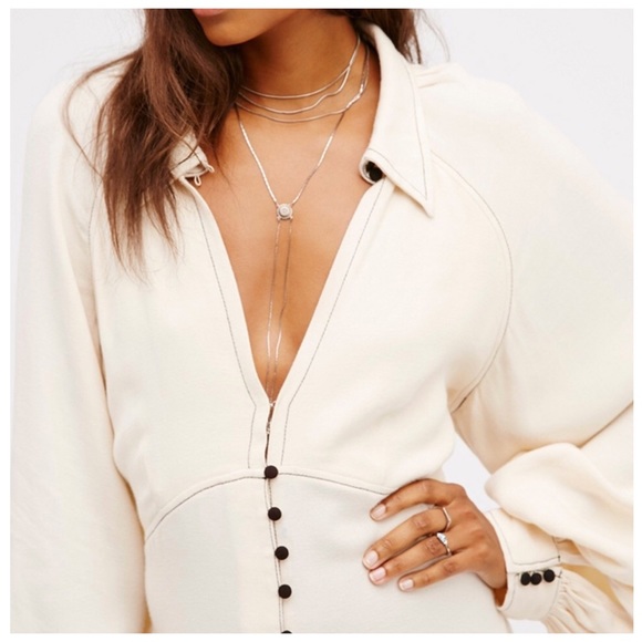 ‼️PRICE FIRM LAST CALL Retro Button Shirt Dress - Picture 7 of 8