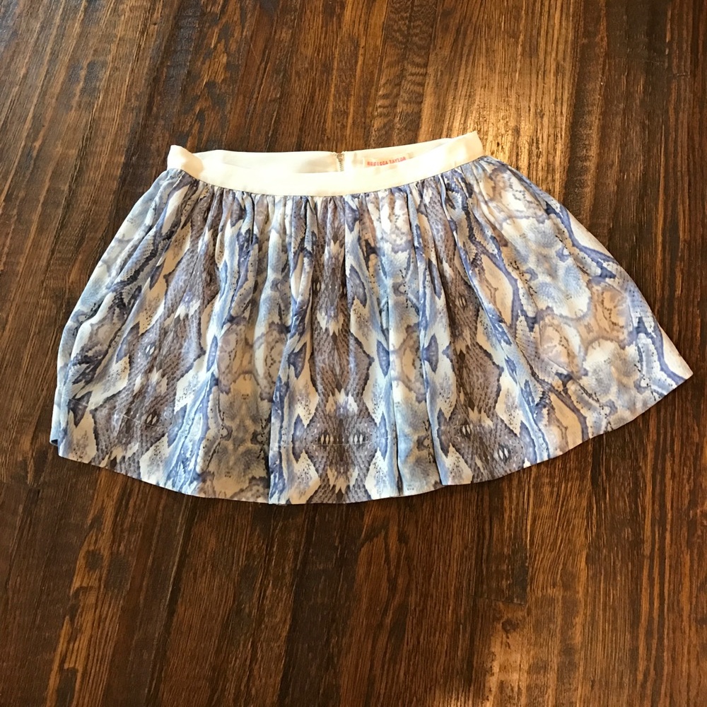 Rebecca Taylor snakeskin skirt