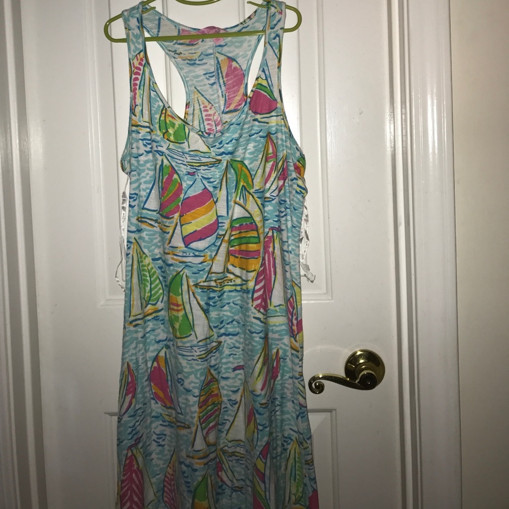 Lily Pulitzer sailboat maxi dress