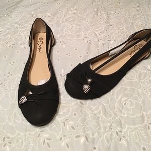 Tory Klein Black flats