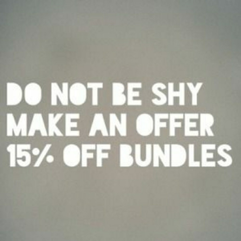 Bundle 2 or more items get 15% off