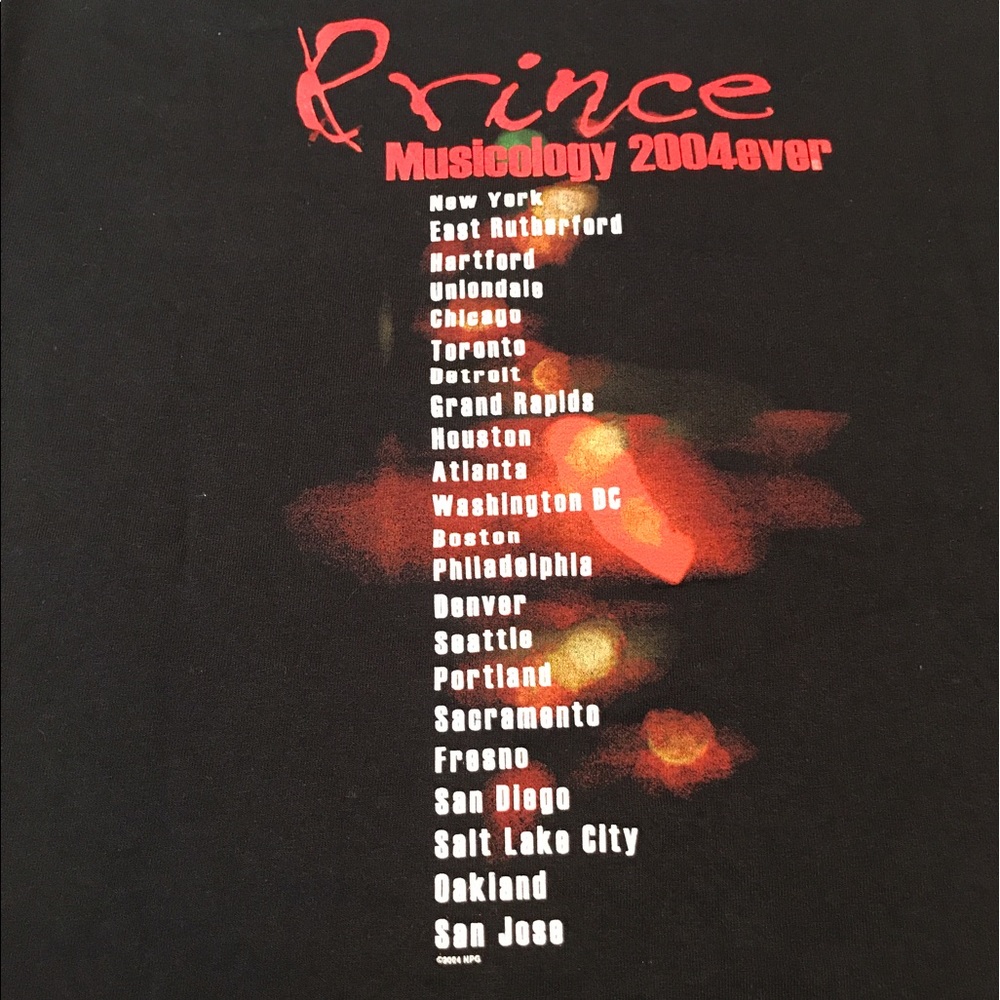 Vintage Prince Musicology 2004ever Tour Graphic T - Picture 4 of 7