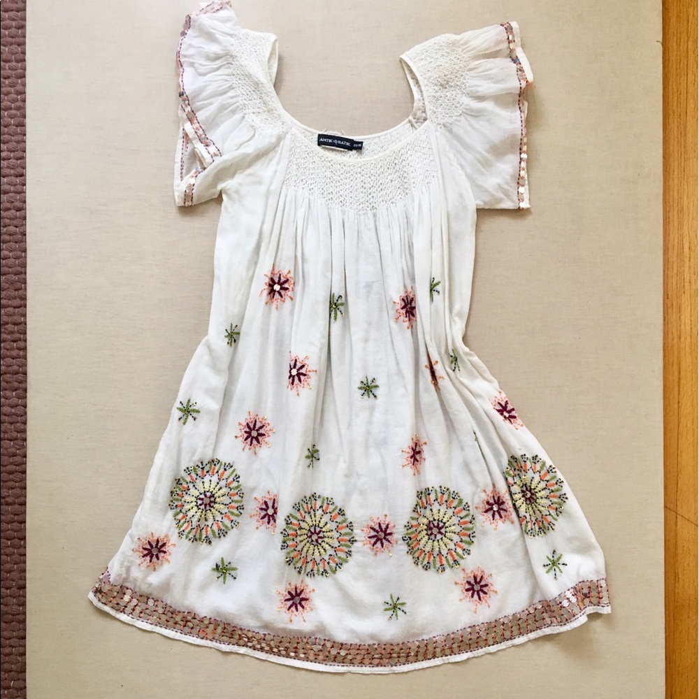 Antik Batik Embellished Sun Dress