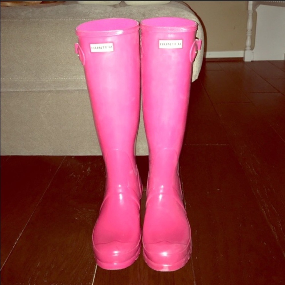 Hot Pink Hunter Boots