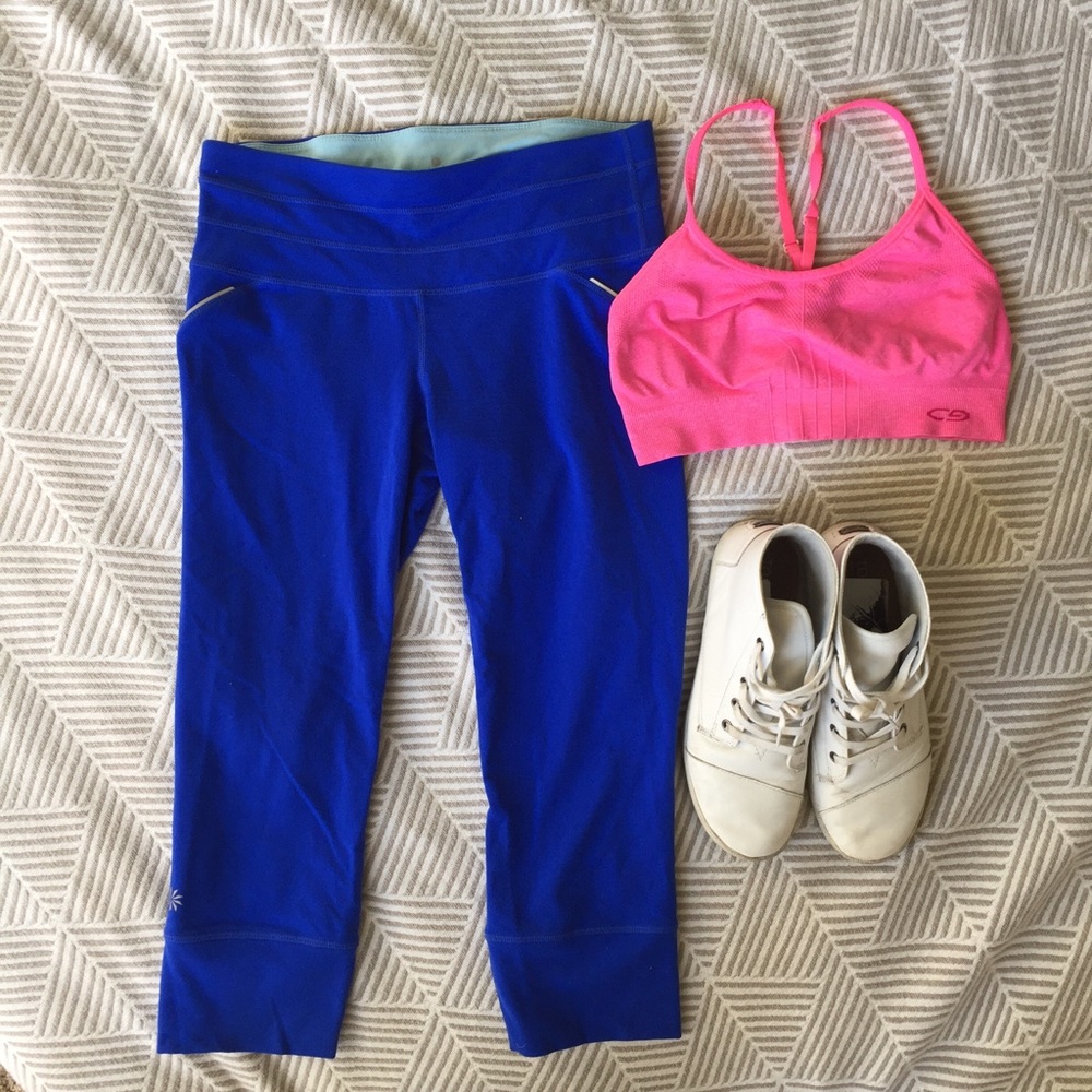 Athlete relay Capri pants blue