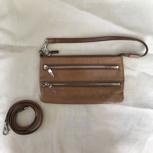 HOBO Wristlet/Small Crossbody (Tan)