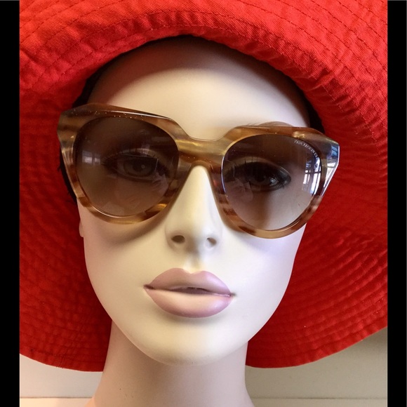 Karl Lagerfeld Accessories Kl838s Gold Marble Cat Eye Shades
