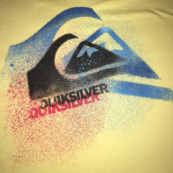 🆕Youth Quiksilver Spray Paint Logo T Shirt - Picture 3 of 5