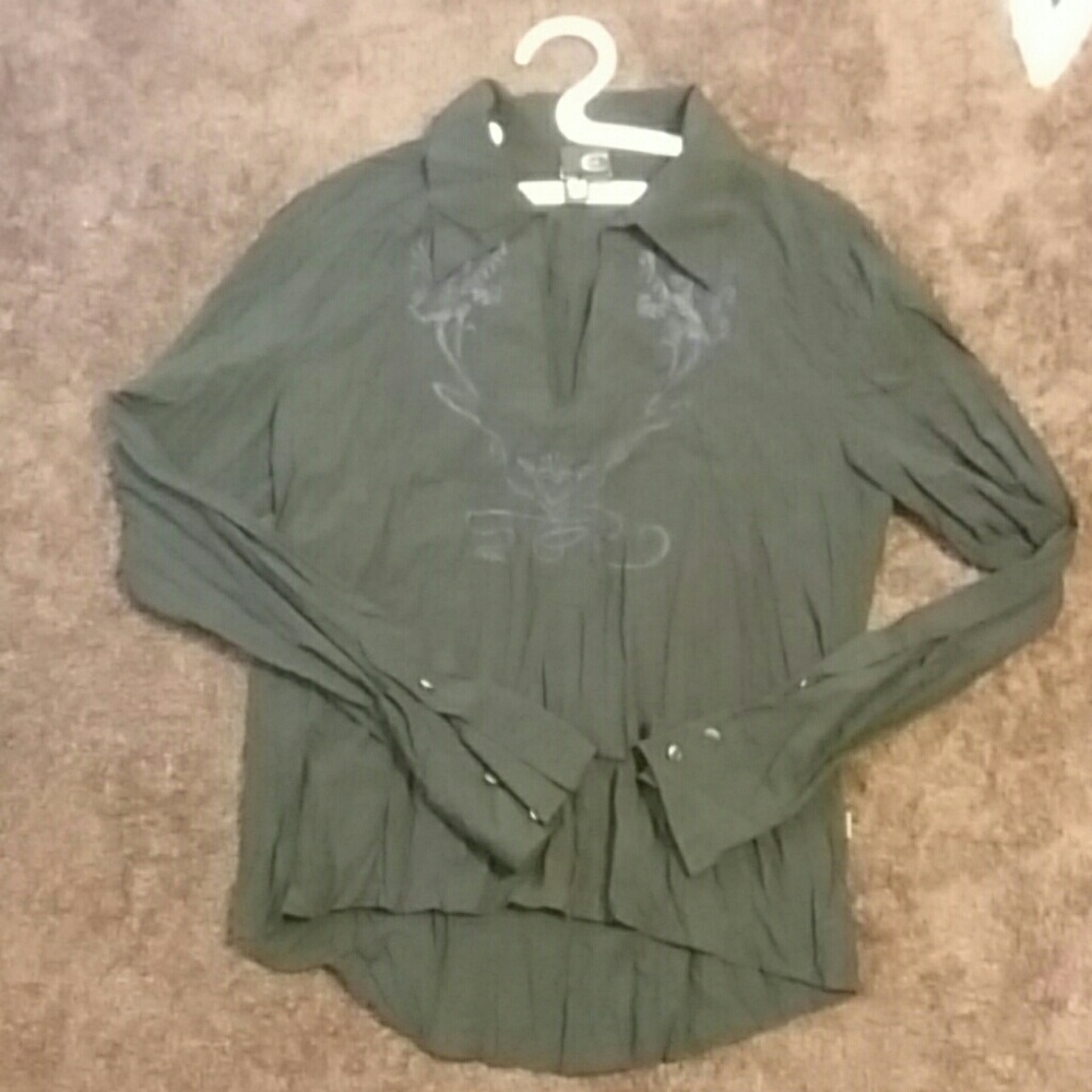 Wrinkle look shirt