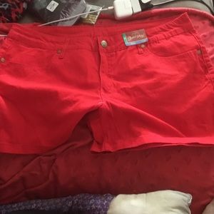 Faded Glory Sz 16 red shorts nwt