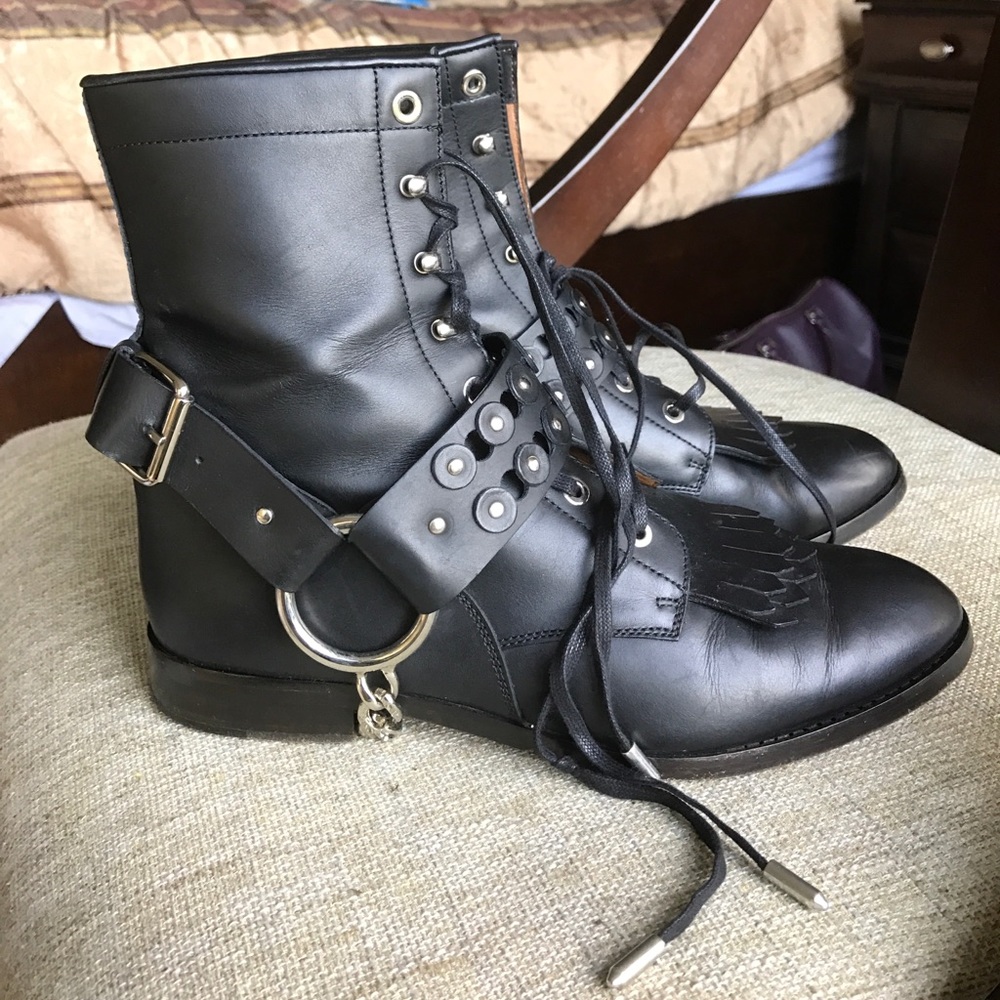 Aquazzura lace up boots