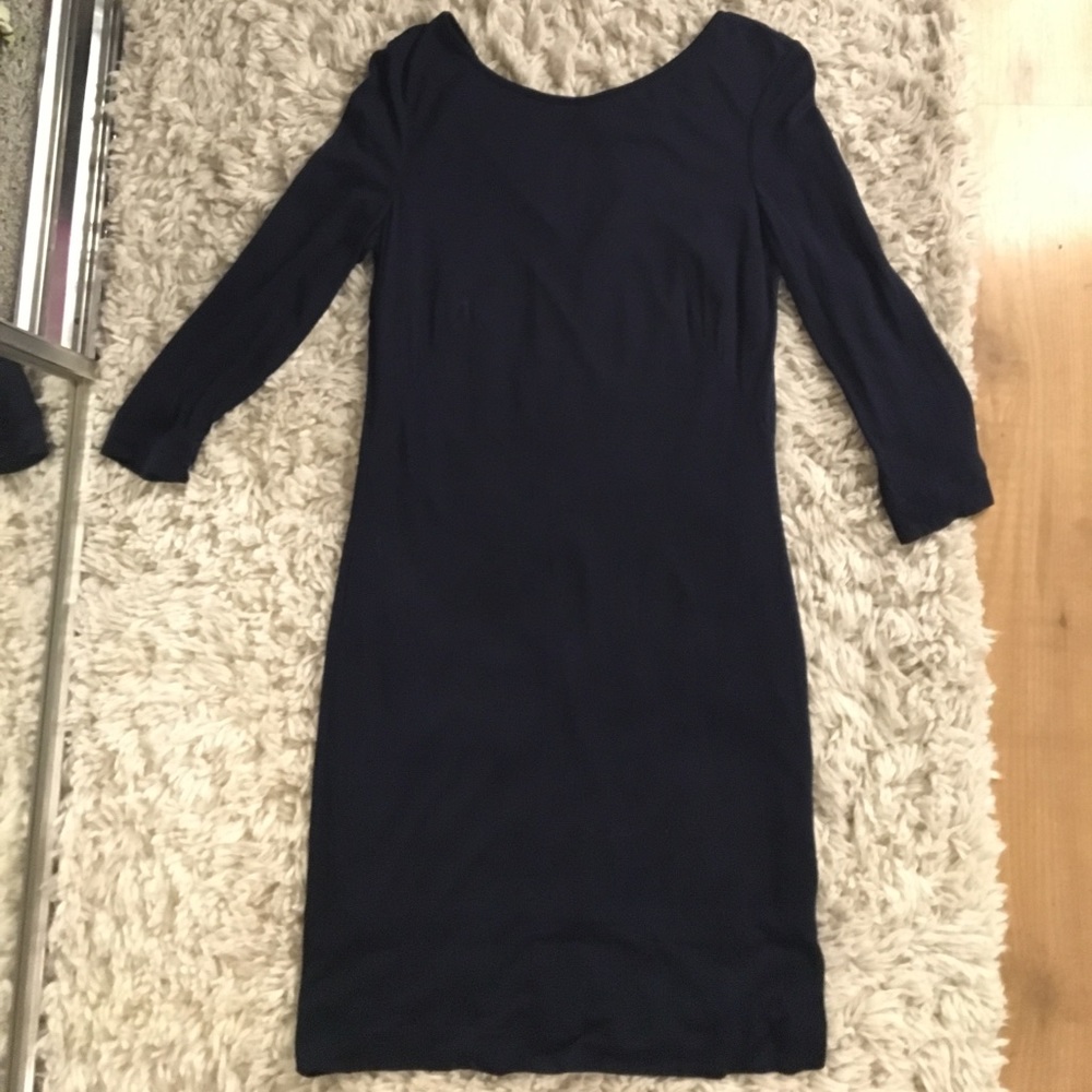 Mango Navy Blue Dress