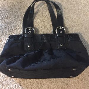 Black coach purse