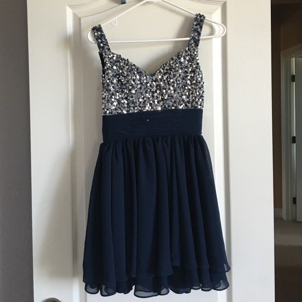 Deep navy dress