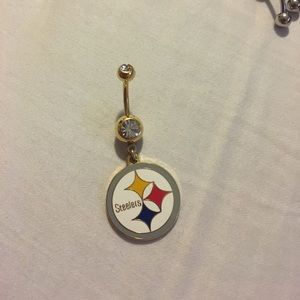 Steelers belly button ring