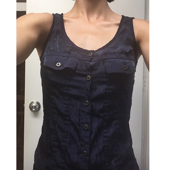 ⬇️ Brooklyn Industries Buttoned Tank w/ Sheer Back - Picture 7 of 8