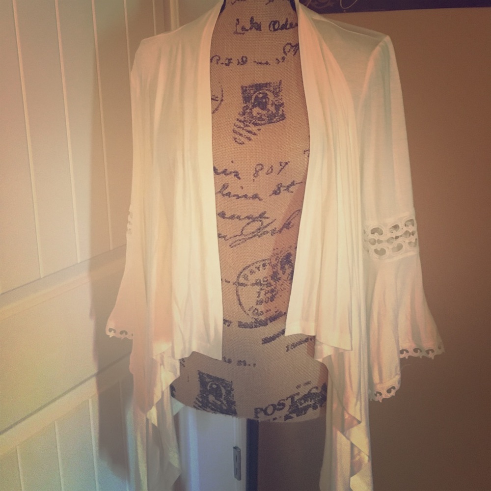Cream Colored Cardigan.